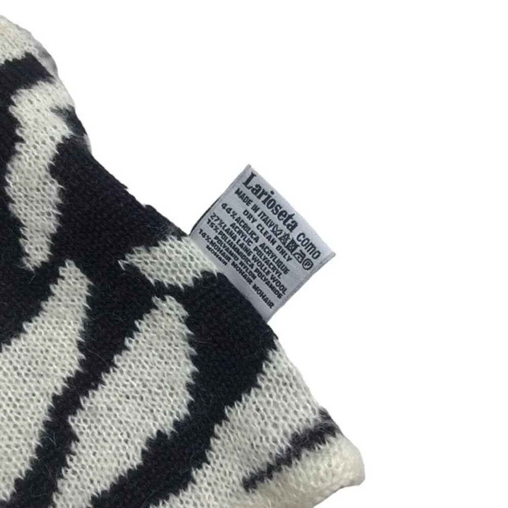 Moschino leopard print mohair/wool blend scarf‎
